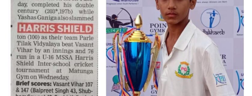 Harris shield tournaments: Massive victory for Parle Tilak