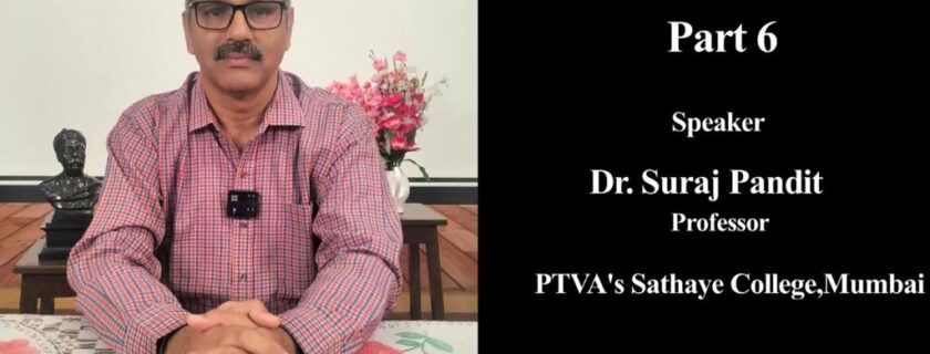 Dr.Suraj Pandit, Faculty at Sathaye College speaks on ‘Religious Development of Buddhism Understood through the art of Kanheri’ in Vidyavachaspati part6