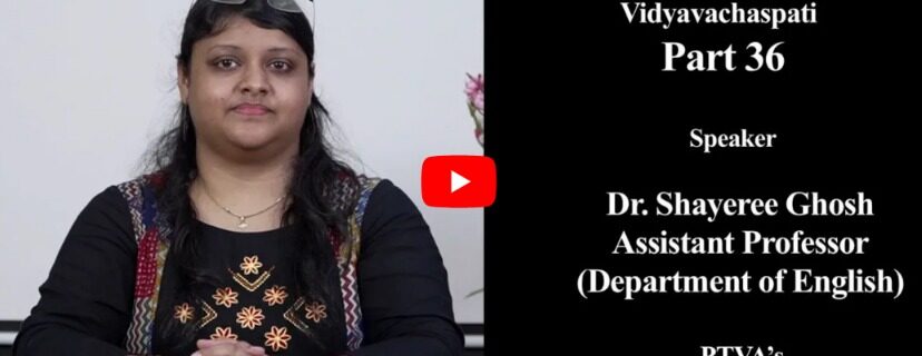 Dr.Shayeree Ghosh,Faculty at MCC speak on Language & Gender in the Novels in Vidyvachspati prt36